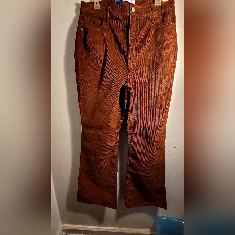 Old Navy Higher High-Waisted Flare Corduroy Pants